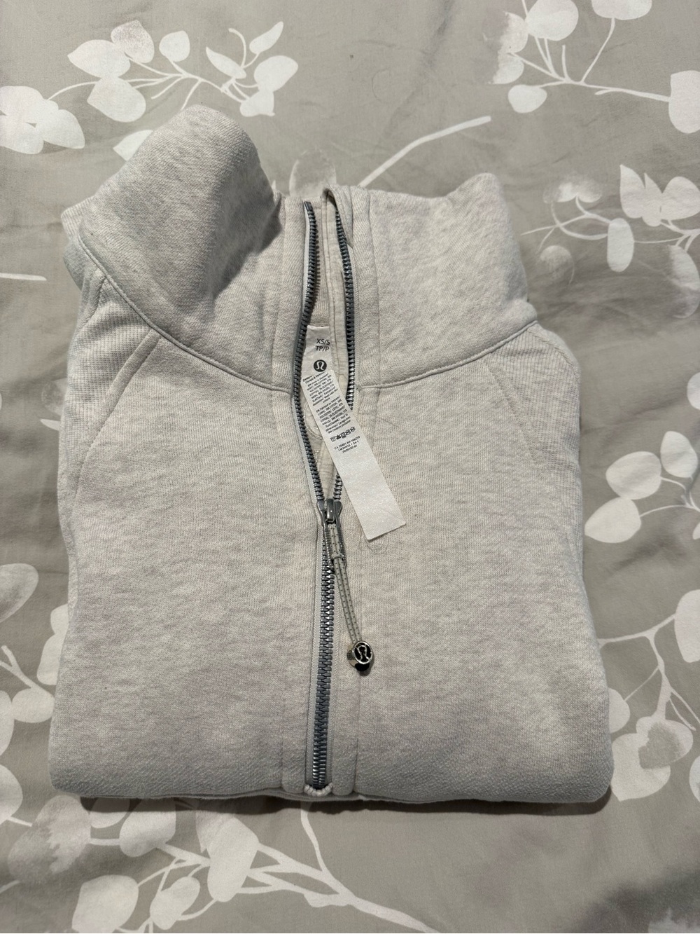 lululemon athletica Light Gray Full-Zip Women's Sweater Jacket
